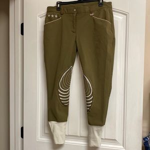Stars & Stripes Horse Riding Pants Size 32 by Equine Couture Equestrian Pants